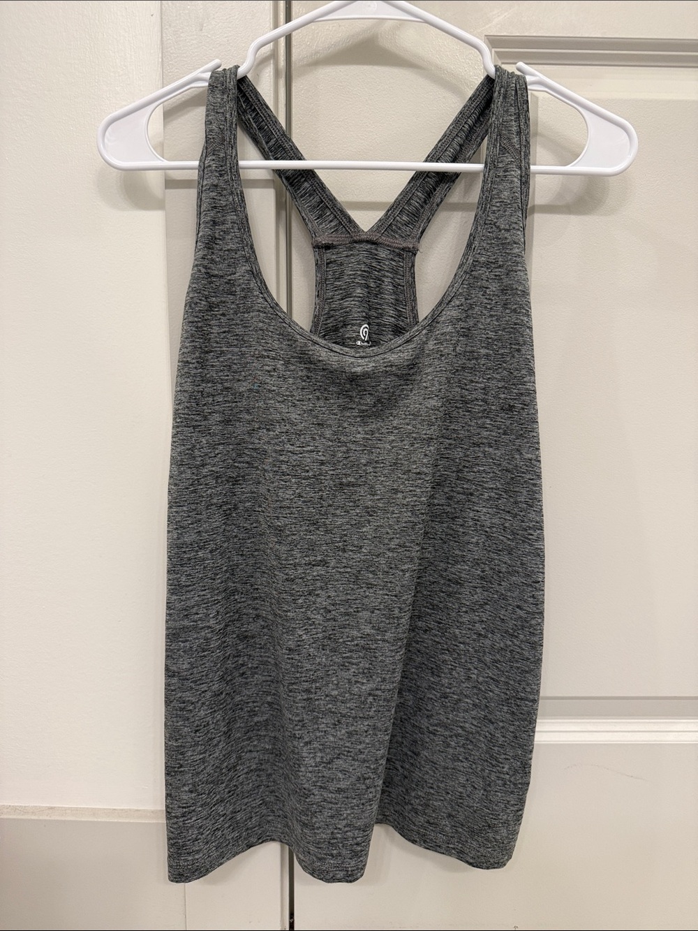 Champion Gray Heather Racerback Tank - Athletic Fit